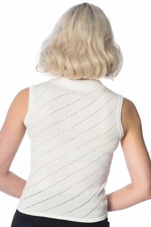 Banned It’s A Wrap Pointelle Knit Top - Image 2