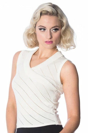 Banned It’s A Wrap Pointelle Knit Top - Image 3
