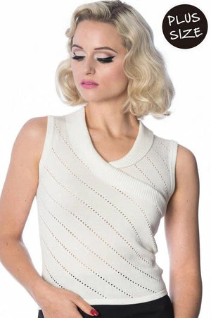 Banned It’s A Wrap Pointelle Knit Top - Image 6