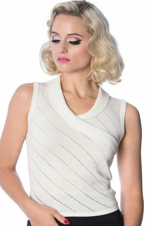 Banned It’s A Wrap Pointelle Knit Top