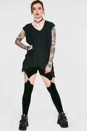 Jawbreaker Jersey Pleat Front Top - Image 3