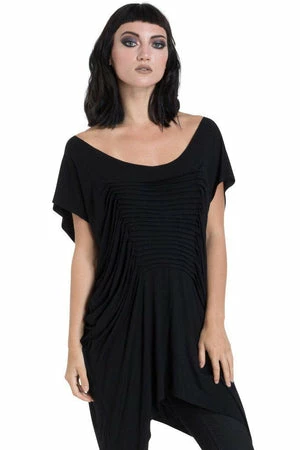 Jawbreaker Jersey Pleat Front Top - Image 5