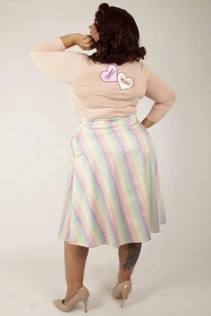 Voodoo Vixen Kim Love Heart Print Cardigan - Image 6