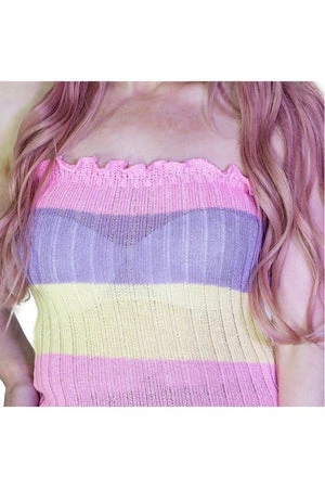 Dr Faust Knitted Multicoloured Bodycon Mini Dress - Zaria - Image 3