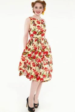 Voodoo Vixen Laura Butterfly Swing Dress