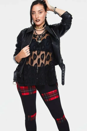 Jawbreaker Leo Mesh Sleeveless Top - Image 3