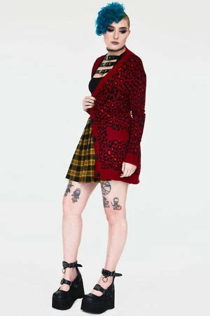 Jawbreaker Maneater Leopard Print Oversized Cardigan - Image 10