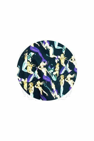 Dr Faust Mermaids Print Black Halterneck Mini Dress - Riley - Image 3