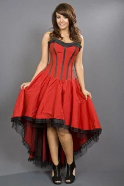 Burleska Monroe Corset Dress In Taffeta