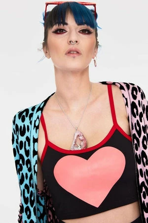 Jawbreaker Multi Pastel Leopard Print Cardigan - Image 5