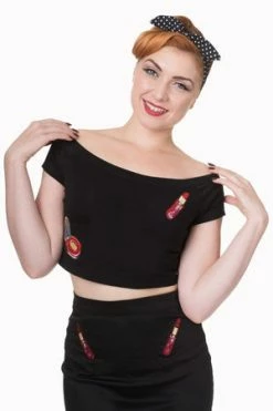 Banned New Romantics Cropped Top