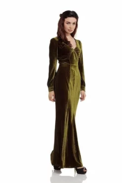 Voodoo Vixen Olive 30's Dress
