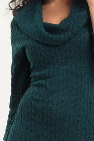 Voodoo Vixen Olivia Green Knit Fitted Dress - Image 4