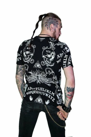 Dr Faust Ouija Board All Over Print Nu Goth Black T-Shirt - Mack - Image 3