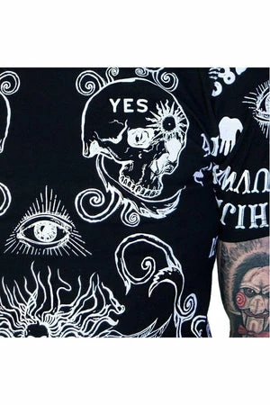 Dr Faust Ouija Board All Over Print Nu Goth Black T-Shirt - Mack - Image 4