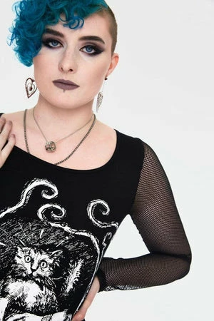 Jawbreaker Ouija Cats Long Sleeve Top - Image 5