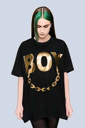 Long Clothing Oversize Boy Chain T-Shirt - Unisex - Image 6