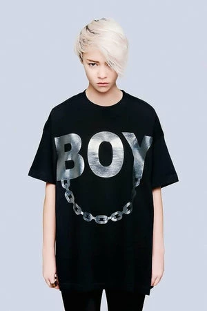 Long Clothing Oversize Boy Chain T-Shirt - Unisex