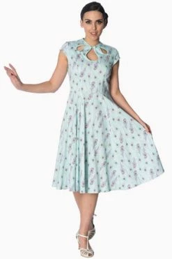 Banned Peacock Feather 50s Look Dress