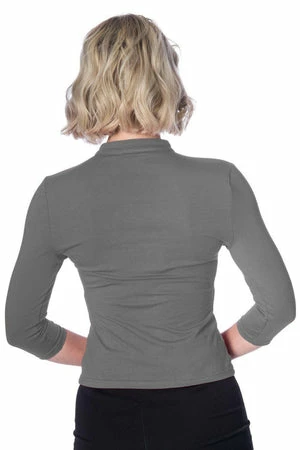 Banned Peek A Boo Mandarin Collar Top - Image 8