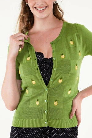 Voodoo Vixen Peyton Pineapple Cardigan - Image 3