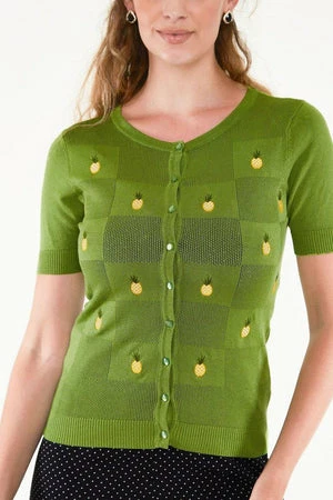 Voodoo Vixen Peyton Pineapple Cardigan - Image 4