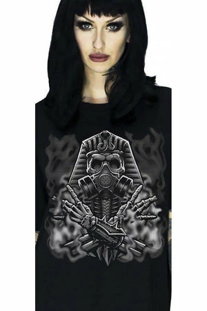 Dr Faust Pharaoh Mummy Black T-Shirt - Ariella - Image 2