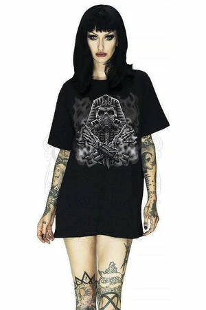 Dr Faust Pharaoh Mummy Black T-Shirt - Ariella
