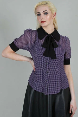 Voodoo Vixen Ponny Gingham Blouse - Image 3