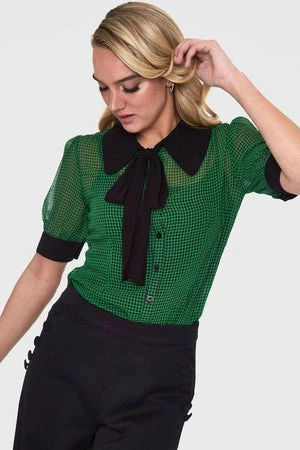 Voodoo Vixen Ponny Gingham Blouse