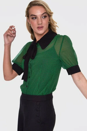 Voodoo Vixen Ponny Gingham Blouse - Image 4