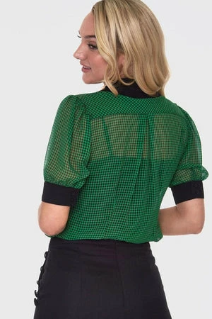 Voodoo Vixen Ponny Gingham Blouse - Image 2
