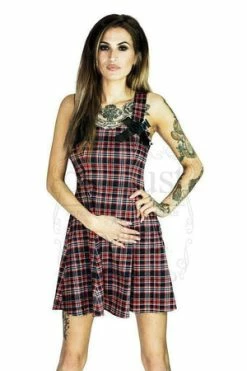 Dr Faust Punk Tartan Mini Dress - Evangeline
