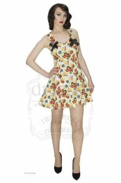 Dr Faust Red Apples Cute Mini Dress - Elizabeth