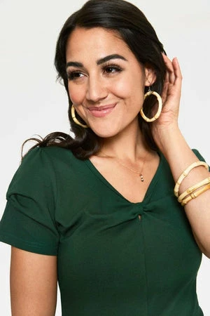 Voodoo Vixen Rhiannon Bow V-Neck Top - Image 15