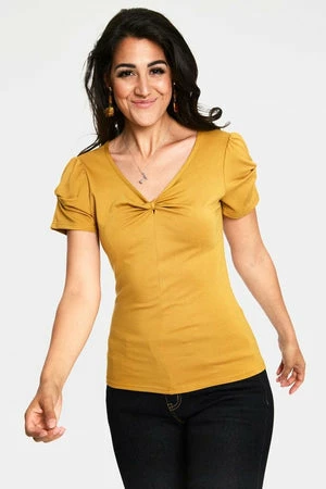 Voodoo Vixen Rhiannon Bow V-Neck Top - Image 5