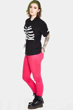 Jawbreaker Ribbon Ribcage Longline Tee - Image 5