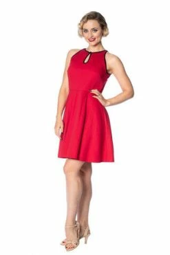 Banned Rockin Red Keyhole Dress