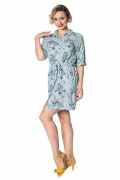 Banned Santorini Dreams Relaxed Shirtdress