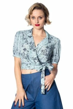 Banned Santorini Dreams Wrap Shirt