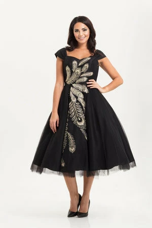 Voodoo Vixen Scarlett Peacock Occasion Gown - Image 3