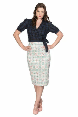 Banned Seaside Picnic Wrap Blouse - Image 3