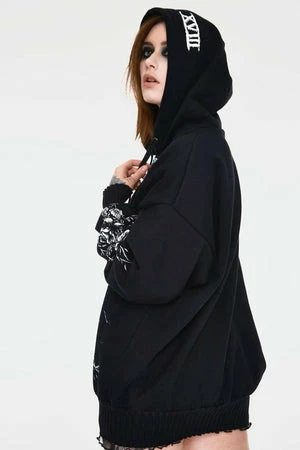 Jawbreaker Skull Moon Oversized Hoodie - Image 2