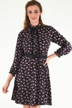 Voodoo Vixen Tessa Tie Neck Dress