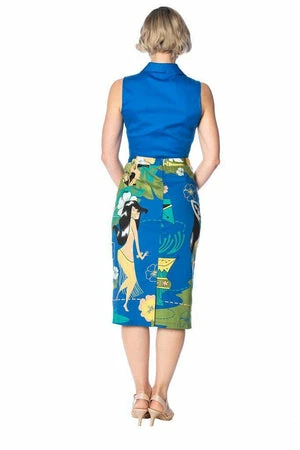 Banned Tiki Nights Tie Front Shirt - Image 2