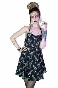 Dr Faust Fashionista Cats White Sheer Mini Dress - Eleanor