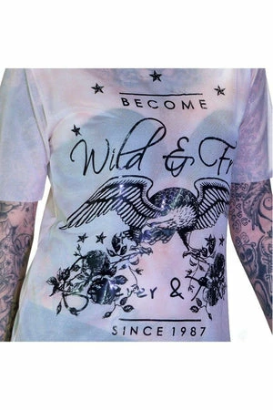 Dr Faust Wild Printed Mesh Oversized Top - Jaylene - Image 3