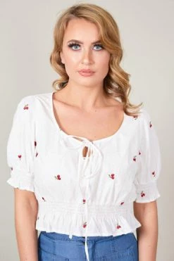 Voodoo Vixen Winnie Milkmaid-inspired Top